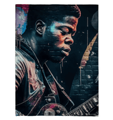 Fingers On Fire, Strings Ablaze Sherpa Blanket - Beyond T-shirts